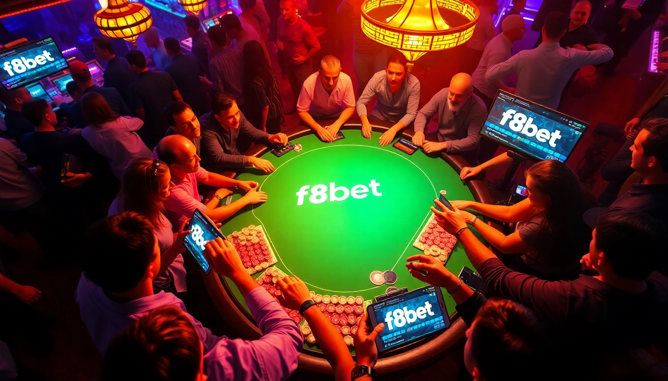 Experience thrilling poker excitement at F8bet casino with vibrant action and lively gameplay.