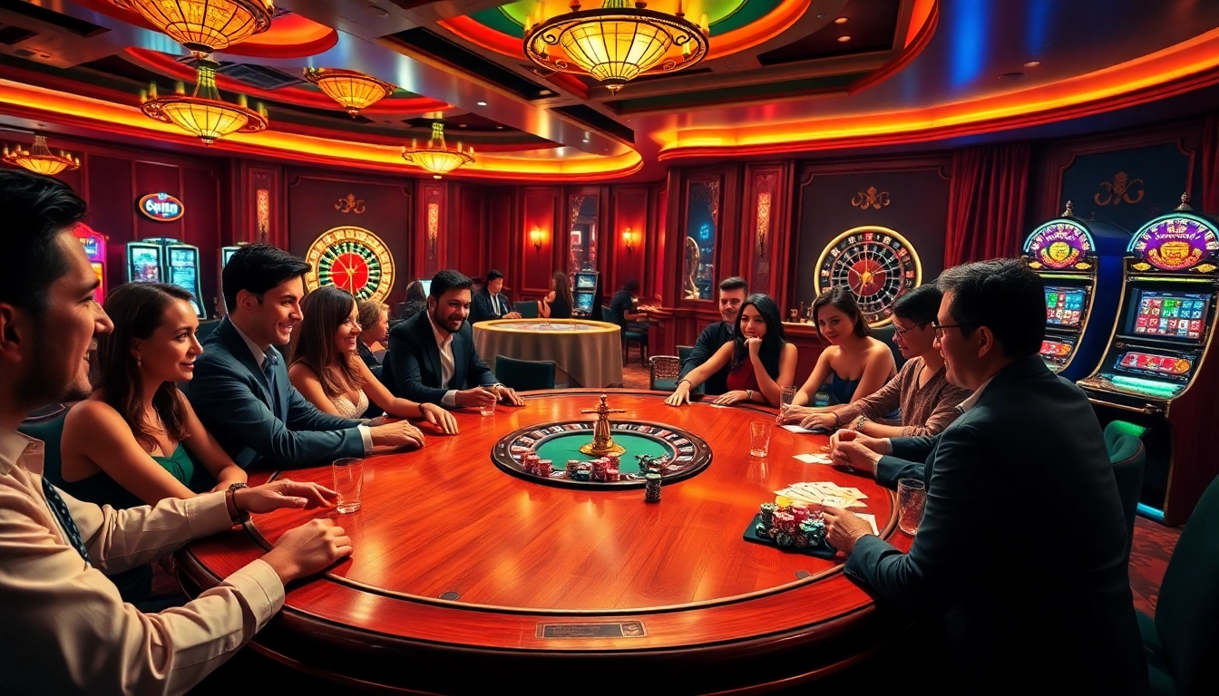Experience high-stakes gaming at a casino with thrilling poker action and access link f8bet for the latest gambling opportunities.